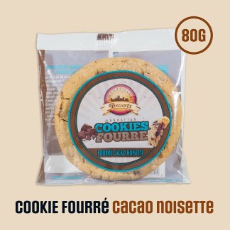 Cookie fourré cacao noisette 80g x40